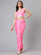 Blush Luxe Lycra Co-ord Set