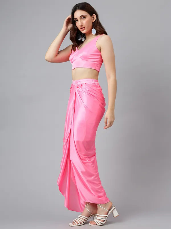 Blush Luxe Lycra Co-ord Set