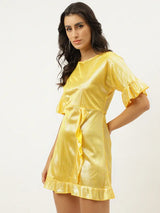Lemon Luxe Evening Dress